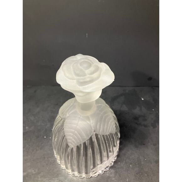 Goebel Crystal "Mother" Glass Bell, Vintage 1979, 5.75"‎ H, Rose Frosted Design - Picture 5 of 9